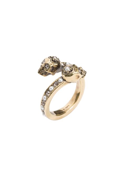 Anello Skull Wrap-Around in Oro ALEXANDER MCQUEEN | 553657-J160T7124
